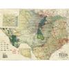 Gallup 1920 Map Texas Geology Oil Refineries Extra Large Wall Art Print Premium Canvas Mural view 1