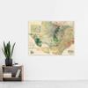 Gallup 1920 Map Texas Geology Oil Refineries Extra Large Wall Art Print Premium Canvas Mural view 2