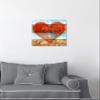 The Oliver Gal Artist Co. Typography and Quotes Wall Art Canvas Prints 'I Adore You' Home Dcor, 12" x 12", Red, Blue view 3