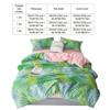 AUNMAS Breathable Bedding Set Leaves Printing Pillowcase Flat Sheet Bedspread for Home Bedroom(1#) view 3