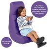 Factory Direct Partners 10489-PU Soft Ergonomic Horizontal Soft Video Rocker - Great for Reading, Gaming, Meditating, or TV for Kids Teens and Adults - Purple view 4