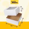 Wilton 12-Inch Cake Boxes with Windows for 10-Inch Cakes, White, Sturdy Cardboard, 6-Count view 2