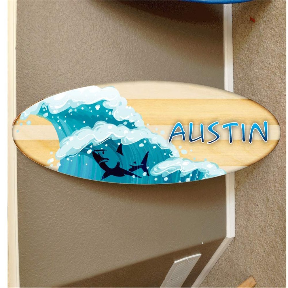 5' wall hanging surf board surfboard decor hawaiian beach surfing beach decor
