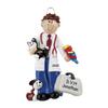 3D Personalized Veterinarian Christmas Ornament 2025 | Custom Vet Techs Gifts with Name & Year for Veterinary Staff, Animal Doctors, Xmas Tree, and Pet Lovers | Vet Lab Coat White Technician Assistant view 4
