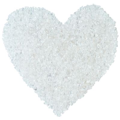 Crocon Clear Quartz Chips Bulk Natural Stone Raw Gemstone Tumbling Cabbing Polishing Gem Mining Chakra Balancing Reiki Healing Good Luck Home Office Decor Weight :-1Lb Approx