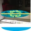 5' wall hanging surf board surfboard decor hawaiian beach surfing beach decor view 1