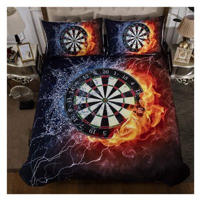 3D Sports Darts Bedding Set for Teen Boys,Duvet Cover Sets with Pillowcases,Twin Size,3PCS,1 Duvet Cover+2 Pillow Shams,(Comforter not Included)