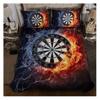 3D Sports Darts Bedding Set for Teen Boys,Duvet Cover Sets with Pillowcases,Twin Size,3PCS,1 Duvet Cover+2 Pillow Shams,(Comforter not Included) view 1
