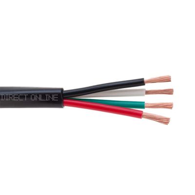 CCA (Copper CLAD Aluminum) Mini Split Ductless Signal Wire Indoor Outdoor UV Protection Rated 14 AWG Direct 14/4 (50FT)