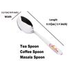 Stainless Steel Very Small Size Spice Box Spoons Set of 12 (Silver) - 12 Pcs view 4