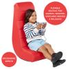 Factory Direct Partners 10489-RD Soft Ergonomic Horizontal Soft Video Rocker - Great for Reading, Gaming, Meditating, or TV for Kids Teens and Adults - Red view 4