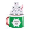 3D Chocolate Family of 6 Ornament 2025 Personalized Family Christmas Ornaments 2025 | Mug of Cocoa Personalized Tree Ornaments for Grandchildren, Siblings & Grandkids Marshmallows of Six Ornament Cup view 1