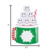 3D Chocolate Family of 6 Ornament 2025 Personalized Family Christmas Ornaments 2025 | Mug of Cocoa Personalized Tree Ornaments for Grandchildren, Siblings & Grandkids Marshmallows of Six Ornament Cup view 3