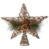 Kurt Adler 11-Inch Natural Star with Pinecones Treetop view 1