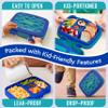 Bentgo Kids Prints Leak-Proof, 5-Compartment Bento-Style Kids Lunch Box - Ideal Portion Sizes for Ages 3-7, Durable, Drop-Proof, Dishwasher Safe, & PFAS & BPA-Free Materials (Sharks) view 4