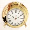 17" Antique Marine Solid Brass Ship Porthole Analog Clock Nautical Wall Clock Home Decor view 2