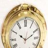 17" Antique Marine Solid Brass Ship Porthole Analog Clock Nautical Wall Clock Home Decor view 3