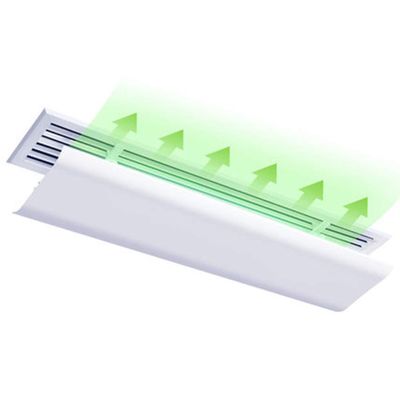 GettyGears Air Deflector Adjustable Reusable Heat and Air Deflector for Drop Ceiling Vents RV, Home HVAC, AC and Ceiling Registers Air Conditioner Deflector 23" Inch White