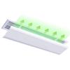 GettyGears Air Deflector Adjustable Reusable Heat and Air Deflector for Drop Ceiling Vents RV, Home HVAC, AC and Ceiling Registers Air Conditioner Deflector 23" Inch White view 1