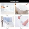 SALPPLEA 10 Pack Disposable Bathtub Cover Liner, Ultra Large Bathtub Liner Plastic Bag for Salon, Household and Hotel Bath Tubs (90x47 Inch) view 2