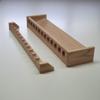 CSCarpentry Fishing Rod Rack, Solid Wood Wall Mount Pole Holder, Made to Order, Any Size (Unfinished Solid Red Oak Wood) view 3