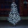Lightshare 4ft 496L Artificial Christmas Tree Light,White Light for Home Garden Decoration,Winter,Wedding,Birthday,Christmas,Holiday,Party Decoration,Silver view 1