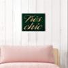 The Oliver Gal Artist Co. Typography and Quotes Wall Art Canvas Prints 'Tres Chic Emerald' Home Dcor, 12" x 12", Green, Gold view 4