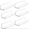 6 Pcak Clear Acrylic Shelves for Bedroom,Room,15 Inch Bathroom Wall Shelf & Organizer,Invisible Floating Shelves & Wall Storage for Collectibles Perfume Shelf,Record,Funko Pop,Lego Display,Bookshelf view 1
