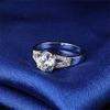 Bansriracha 2 Carat Excellent Cut Wedding Anniversary Engagement Silver SONA Fine Diamond Ring for Women White Gold 14k (7) view 2