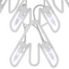 16" LED Lighted Pure White and Blue Snowflake Christmas Window Silhouette Decoration view 4