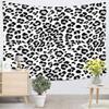 Suklly Black White Tapestry Cow Spots Leopard Pattern Tapestry for Home Dorm 60 X 80 Inches view 3