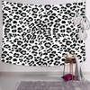 Suklly Black White Tapestry Cow Spots Leopard Pattern Tapestry for Home Dorm 60 X 80 Inches view 4