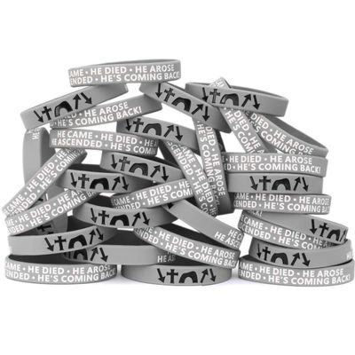 Fifty (50) Youth He Came Died Arose Ascended Coming Back Wristbands