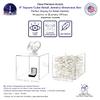 4 Pack 8 Inch Clear Acrylic Display Box No Lid Versatile Square Plexiglass Retail Product Storage Bin or Merchandise Riser with One Open Side No Assembly by Marketing Holders view 3