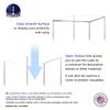 4 Pack 8 Inch Clear Acrylic Display Box No Lid Versatile Square Plexiglass Retail Product Storage Bin or Merchandise Riser with One Open Side No Assembly by Marketing Holders view 4
