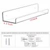 4 Pcak Clear Acrylic Shelves for Bedroom,Room,15 Inch Bathroom Wall Shelf & Organizer,Invisible Floating Shelves & Wall Storage for Collectibles Perfume Shelf,Record,Funko Pop,Lego Display,Bookshelf view 3