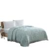 Beatrice Home Fashions Medallion Chenille Bedspread, King, Blue view 1