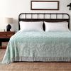 Beatrice Home Fashions Medallion Chenille Bedspread, King, Blue view 4