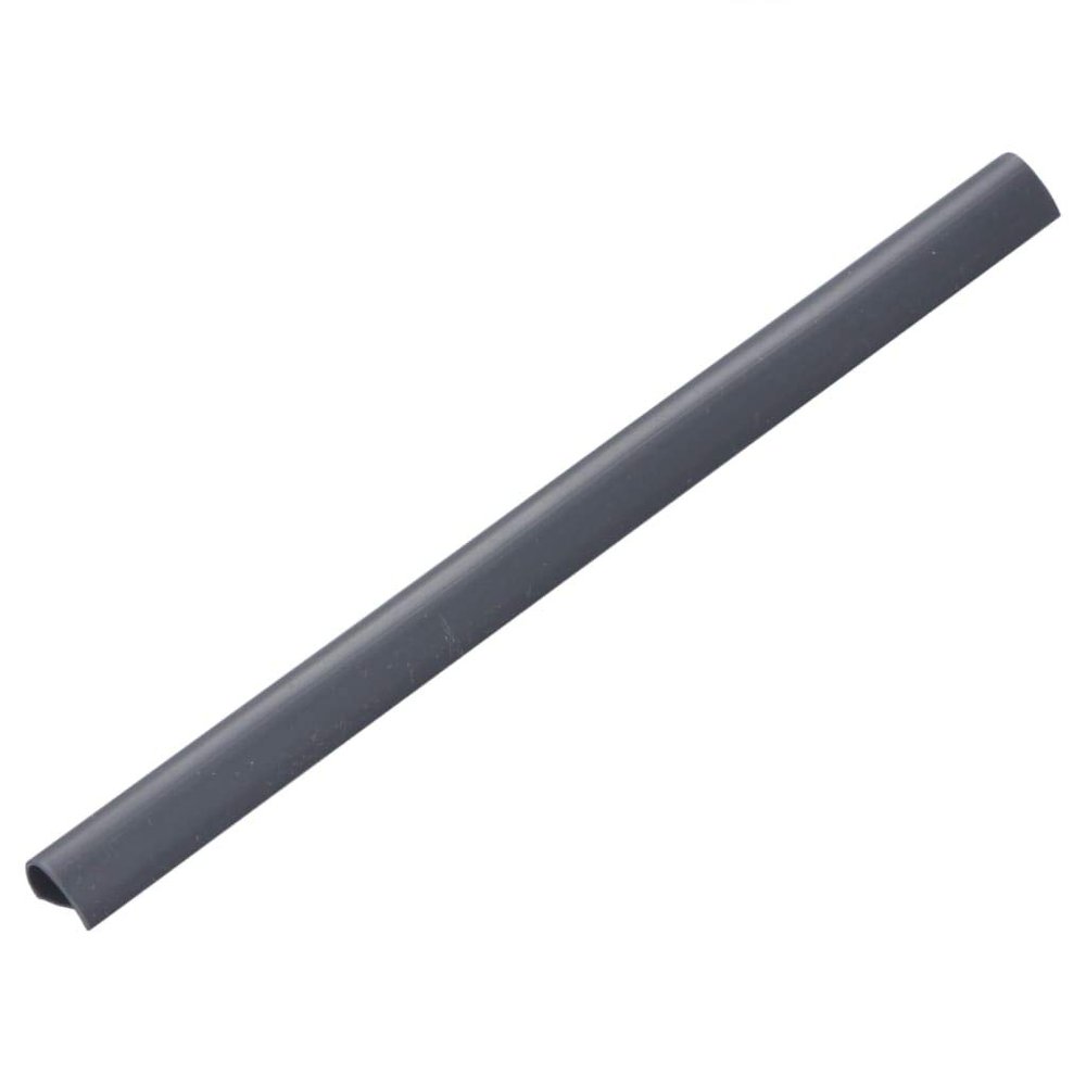 vidaXL 100 pcs Fence Strip Clips in Anthracite, PVC, Weather and UV, for PVC Fence Strip Mounting