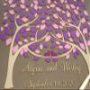 LOVE NILE Wedding Guest Book Alternative 3D Guestbook Wood Tree of Hearts Two Trees Grow Into One Navy Blue Wedding Decor Rustic Guest Book view 3