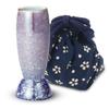 2G Select Flower Stand, Violet/Blue, 1.5 x 3.6 inches (3.9 x 9.2 cm), For Buddhist Altar, Koji Flower Stand, Arita Ware Violet/Blue, Accessory Included view 1
