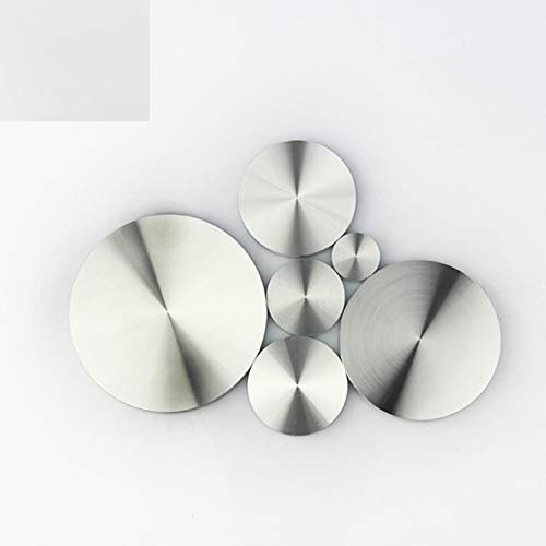 Ochoos 4Pcs 10mm M8 M10 Thick Solid Aluminum Circle Disc Glass Top Adapter Coffee Tea Table Bar Glass Top - (Color: Dia50M8)