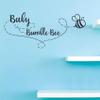 Baby Bumble Bee Kids Song Jingle Nursery Rhyme Wall Sticker Vinyl Wall Art Decal for Girls Boys Baby Kid Bedroom Nursery Daycare Kindergarten Decor Stickers Wall Art Vinyl Decoration Size (6x10 inch) view 1