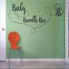 Baby Bumble Bee Kids Song Jingle Nursery Rhyme Wall Sticker Vinyl Wall Art Decal for Girls Boys Baby Kid Bedroom Nursery Daycare Kindergarten Decor Stickers Wall Art Vinyl Decoration Size (6x10 inch) view 2