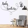 Baby Bumble Bee Kids Song Jingle Nursery Rhyme Wall Sticker Vinyl Wall Art Decal for Girls Boys Baby Kid Bedroom Nursery Daycare Kindergarten Decor Stickers Wall Art Vinyl Decoration Size (6x10 inch) view 3