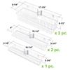 AllSpace Carbon Steel Pantry Organizer Heavy Duty Hanging Over the Door Storage Rack, 5 Wire Baskets, Kitchen Closet Organization - White 240077E view 3