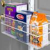 AllSpace Carbon Steel Pantry Organizer Heavy Duty Hanging Over the Door Storage Rack, 5 Wire Baskets, Kitchen Closet Organization - White 240077E view 4