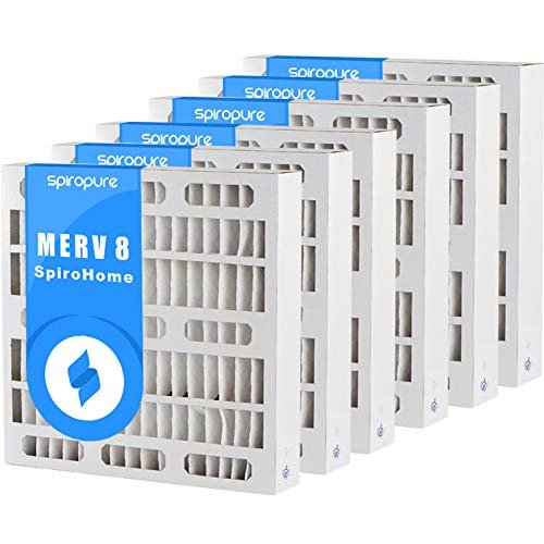 SpiroPure 17X26.5X4 MERV 8 Pleated Air Filters - Made in USA (6 Pack)