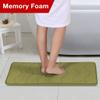 Flamingo P Memory Foam Bath Mat Rug Non Slip Shower Mats Carpet for Bathroom Floor,20x32,Olive view 3