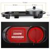 SEAAN Hot Pot with Grill, Korean BBQ Grill Indoor Hotpot Pot Electric Combo, Shabu Shabu Pot with Divider KBBQ Grill Smokeless Non-stick Separate Dual Temperature Control, for 2-12 People, 110V view 3